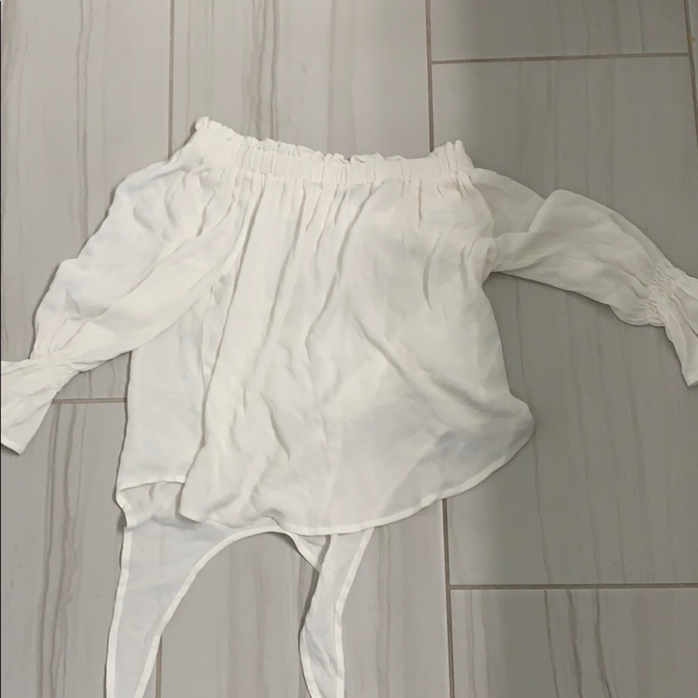 White off the shoulder blouse